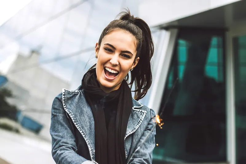 Smiling patient wearing CTARS Align clear aligners